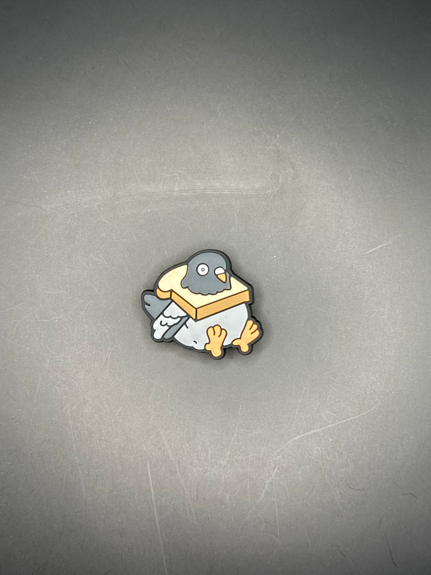 Pigeon in Bread Croc Charm/Jibbitz