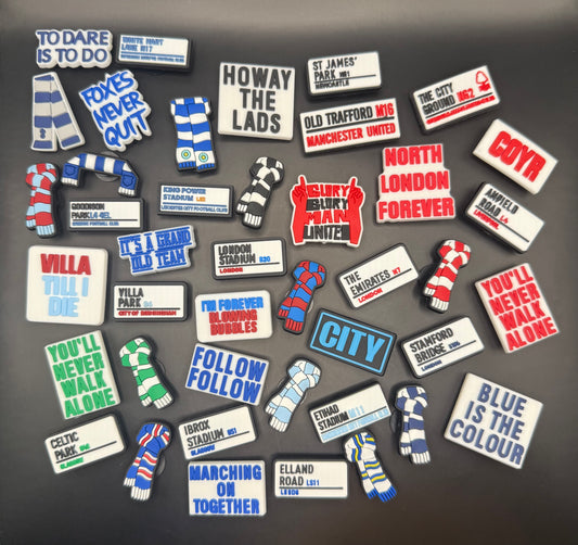 Football Fan Croc Charms/Jibbitz