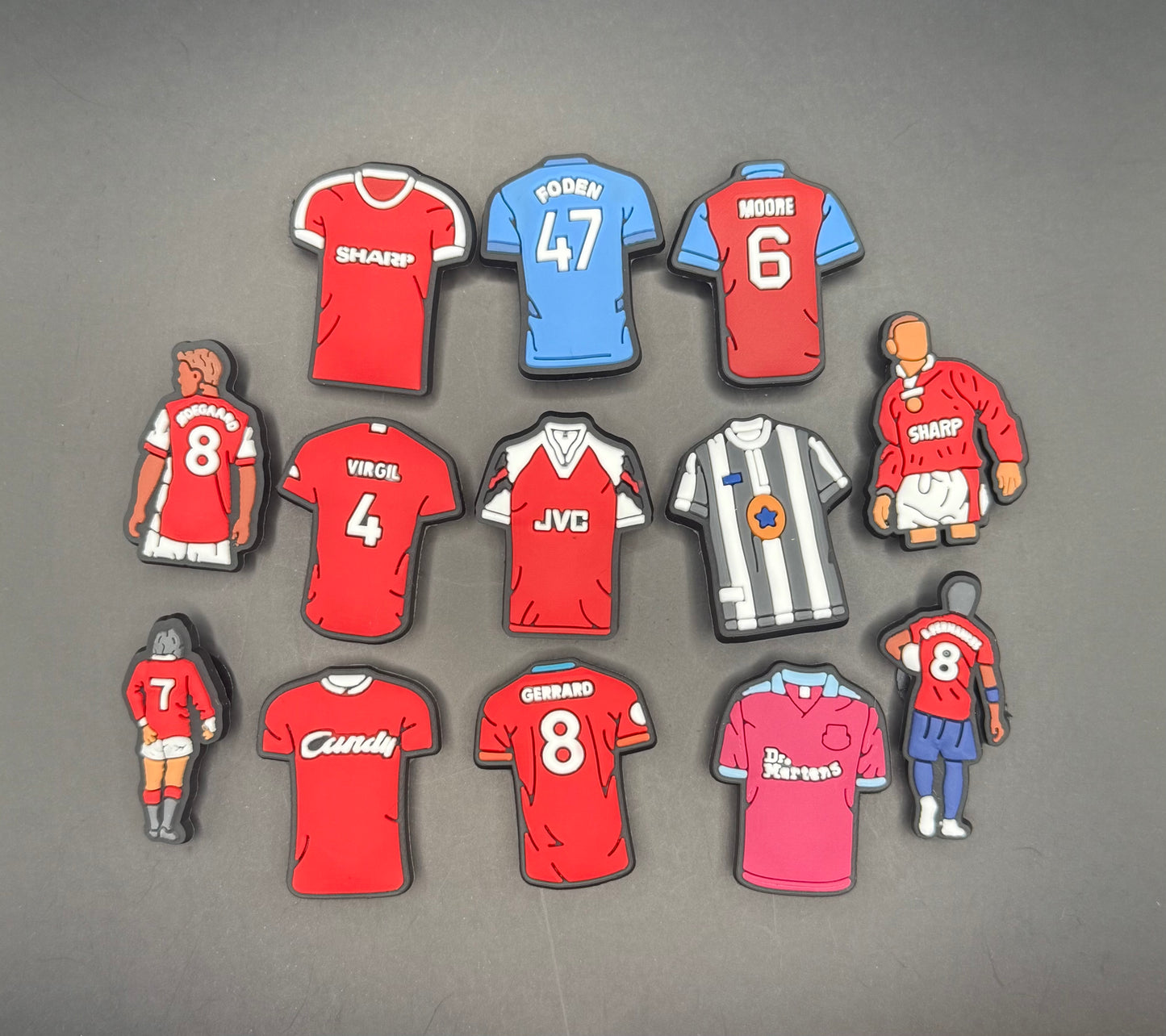 Current/Retro Football Players & Shirts Croc Charms/Jibbitz