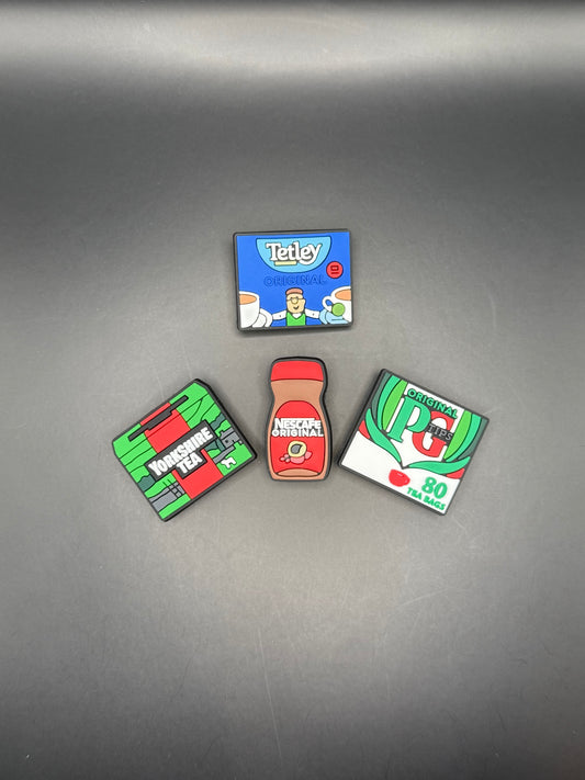 Tea and Coffee Croc Charms/Jibbitz