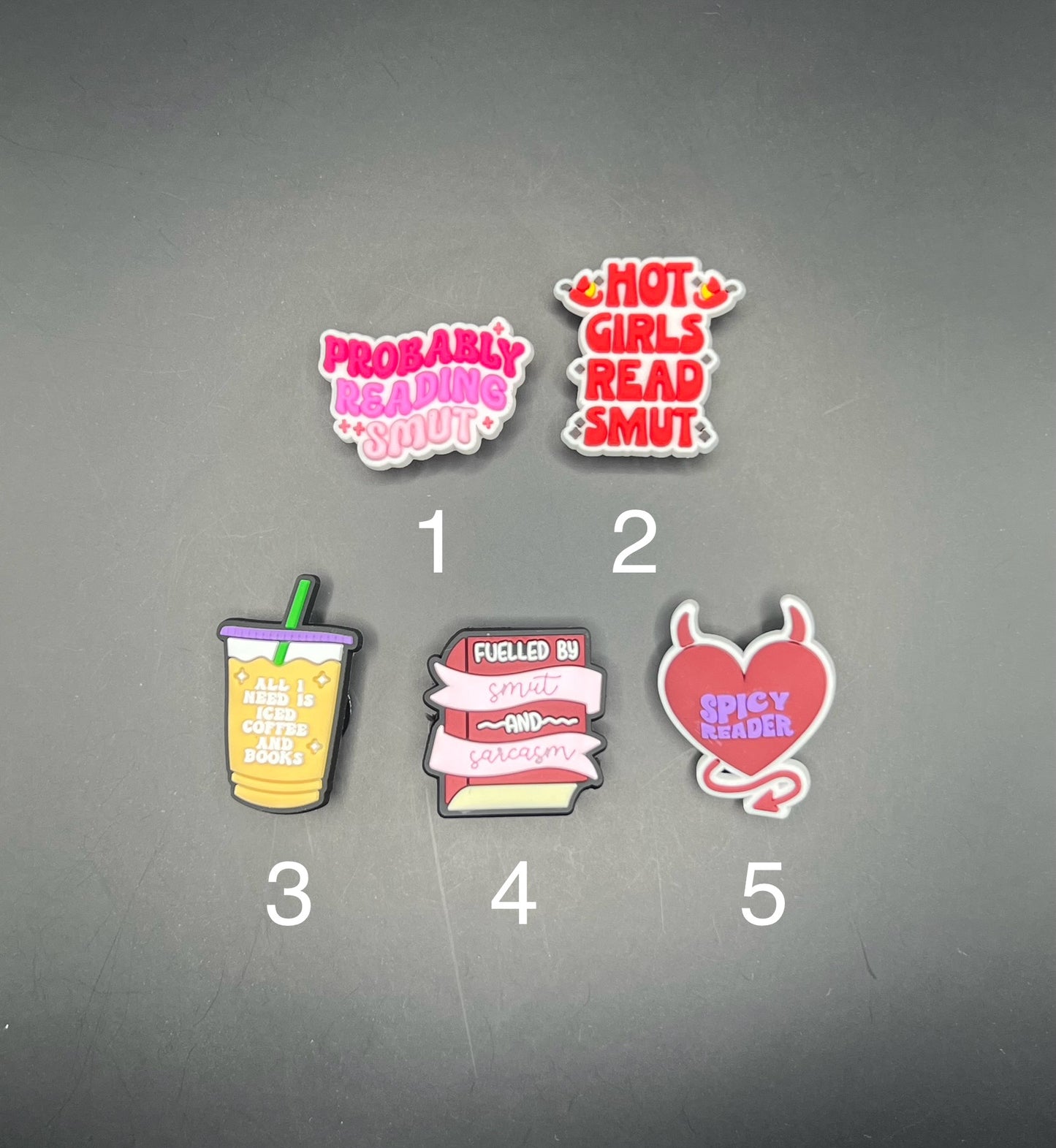 Spicy Book Croc Charms/Jibbitz