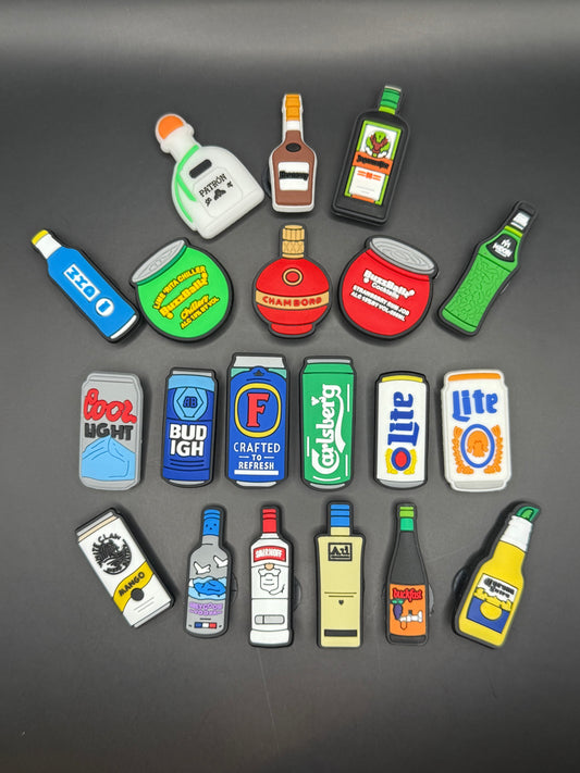 Beers & Spirits Croc Charms/Jibbitz