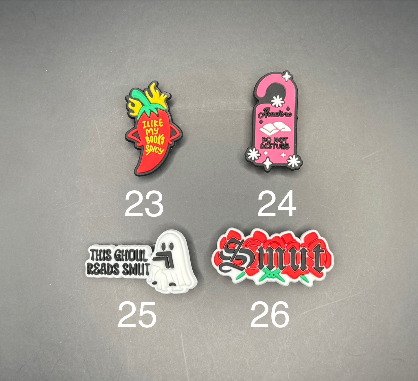 Spicy Book Croc Charms/Jibbitz