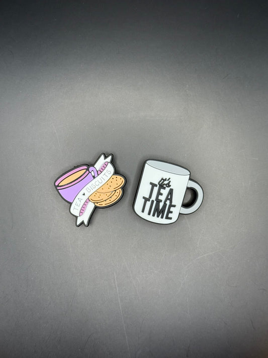 Tea Time Croc Charms/Jibbitz