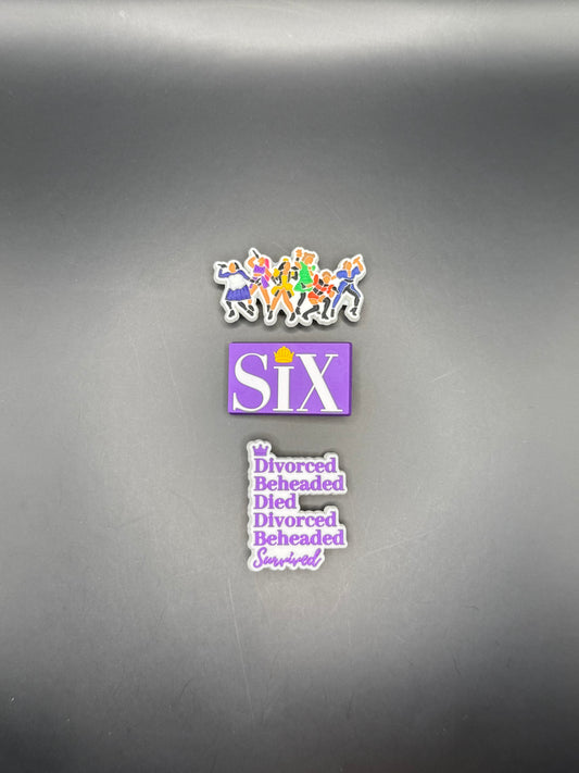 Six Croc Charms/Jibbitz